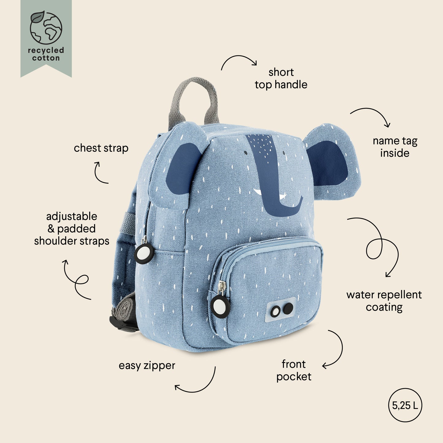 Backpack Small Mrs. Elephant