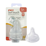 Pigeon SofTouch WN3 Replacement Nipple M - 2 Pack, 3+ Months