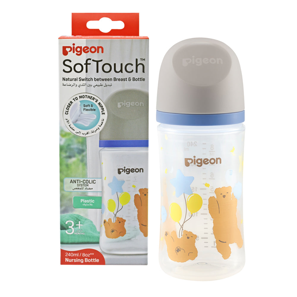 SofTouch Wide Neck Nursing Bottle Plastic - 240 ml