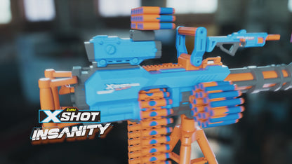 X-Shot Insanity Motorized Age Fire Gatling Gun w/ Tripod