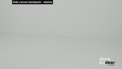 Done by Deer -Kids Canvas Backpack- Elphee Blue