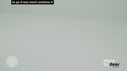 Done by Deer -To go 2-way snack container -Birdee -Green