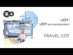 Kinderkraft - Joy 2 Travel Cot With Accessories - Dark Grey