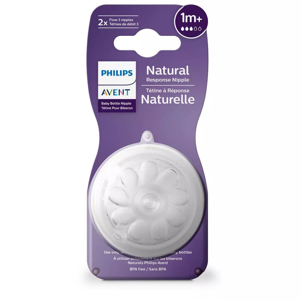 Philips Avent Natural Response Nipple Flow 3-2pk