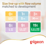 Pigeon SofTouch WN3 Replacement Nipple L - 2 Pack, 6+ Months