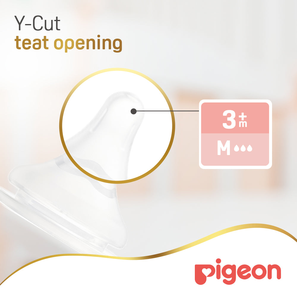 Pigeon SofTouch WN3 Replacement Nipple M - 2 Pack, 3+ Months