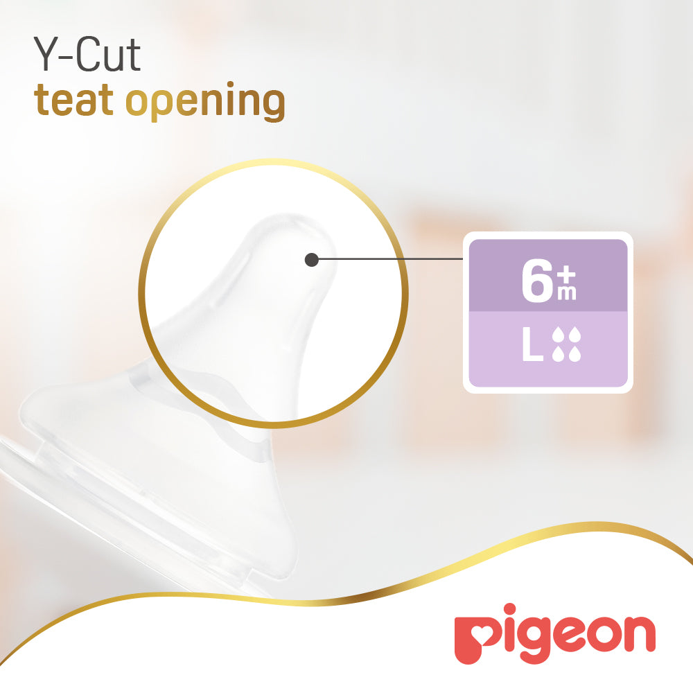 Pigeon SofTouch WN3 Replacement Nipple L - 2 Pack, 6+ Months