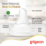 Pigeon SofTouch WN3 Replacement Nipple LL - 2 Pack, 9+ Months