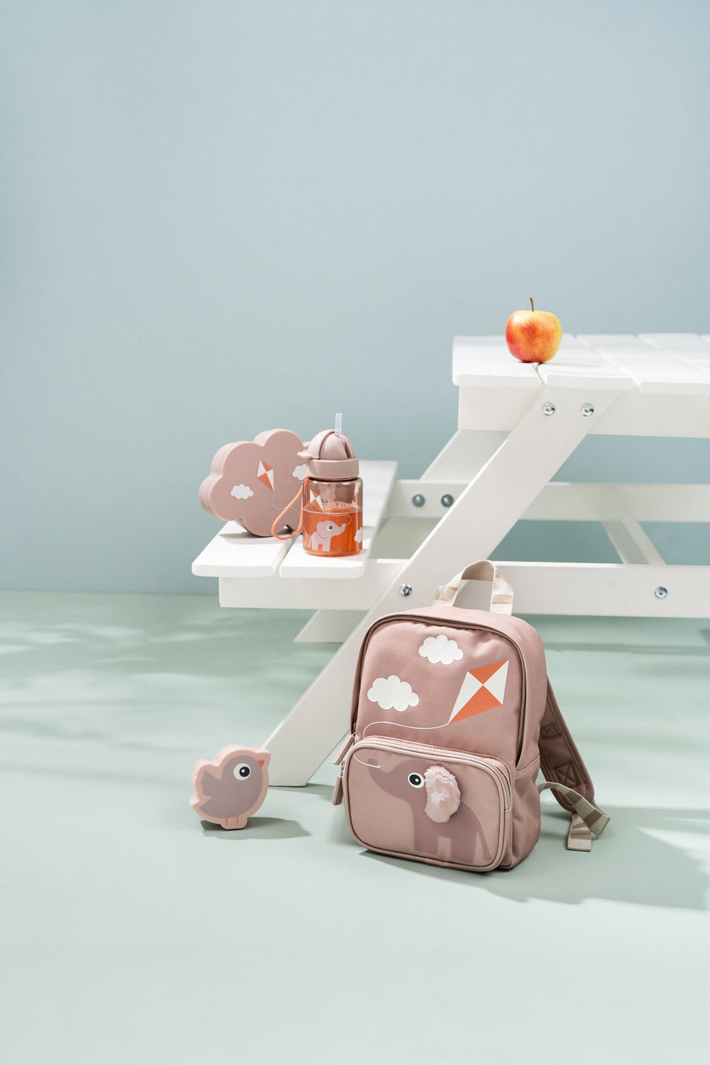 Done by Deer-Lunch & snack box w/straw bottle - Playground - Powder