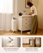 Zero-contact disposal and ergonomic height