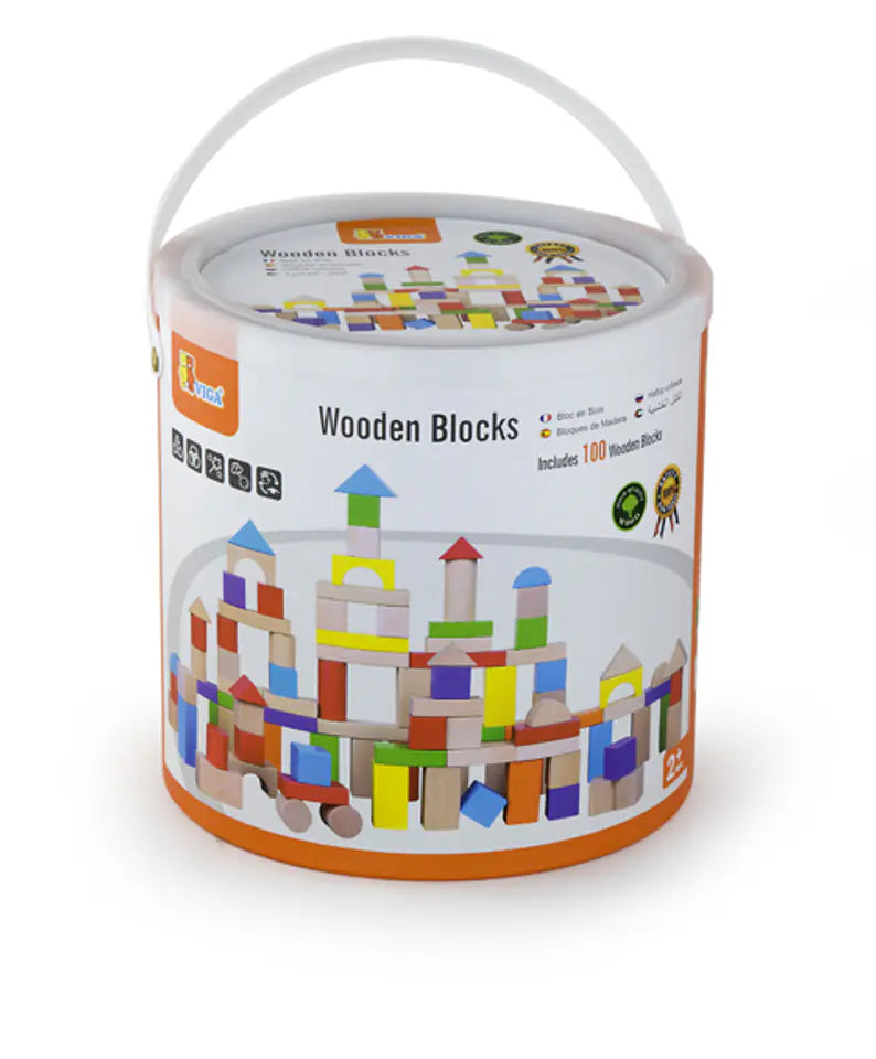 Wooden Blocks -100pcs- Viga