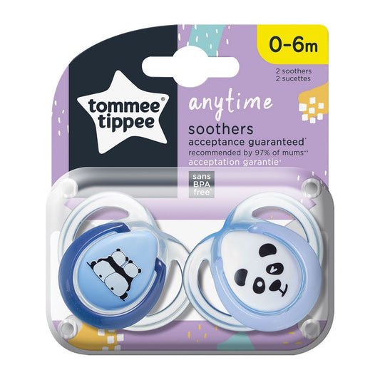 Tommee Tippee Closer To Nature Anytime Soother 0-6 Months 2p