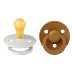 Bibs-Colour 2 Pack Latex Size2-Haze/Caramel