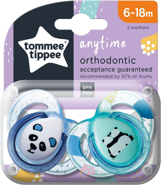 Tommee Tippee Anytime Soother, Pack of 2, ( 6-18 months)