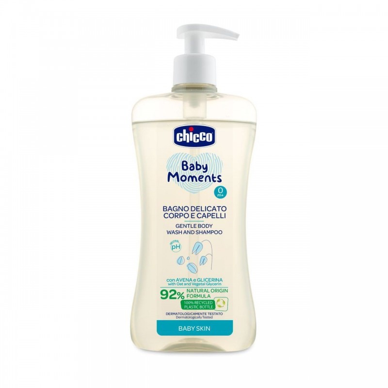 Chicco - Baby Moments Gentle Body Wash & Shampoo 500ml