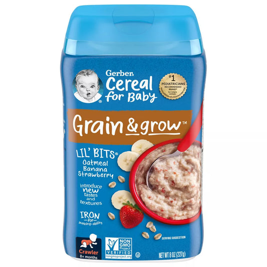 Gerber-Oatmeal Cereal-Banana Strawberry