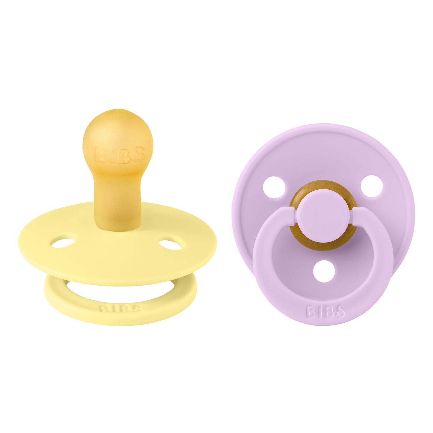 Bibs Pacifier Size 1 - Baby 0-6M (2pcs)-Sunshine/Violet Sky