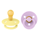 Bibs Pacifier Size 1 - Baby 0-6M (2pcs)-Sunshine/Violet Sky