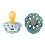 Bibs-Boheme 2 Pack Latex size 1-Baby Blue/Island Sea