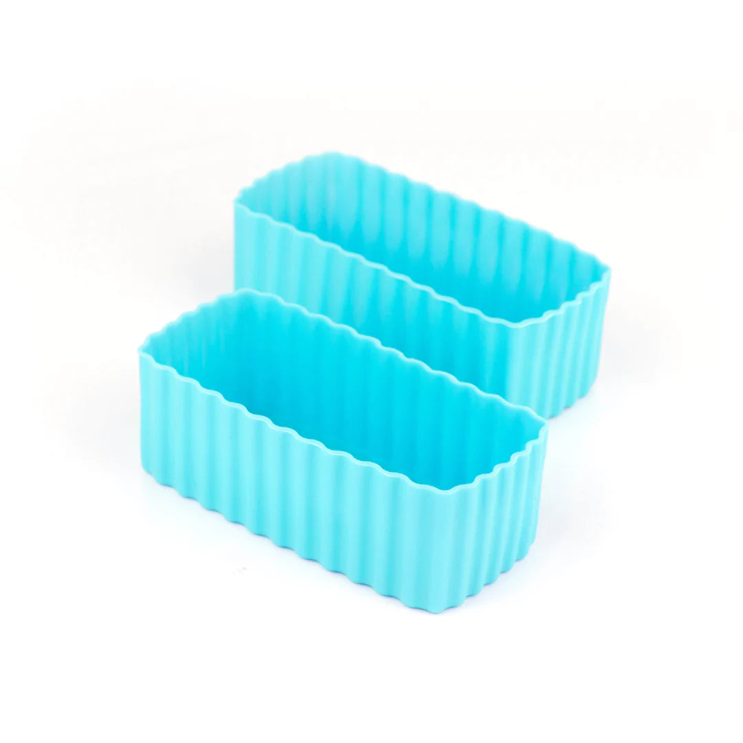 Little Lunchbox Bento cups rectangle - Light Blue