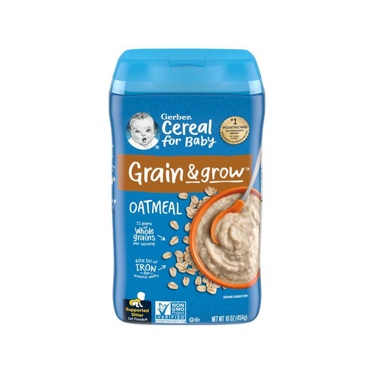 Gerber-Oatmeal-Grain & Grow-8 oz (227 g)