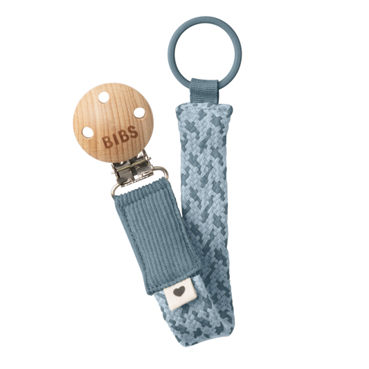 Bibs - Pacifier Clip - Petrol/Baby Blue