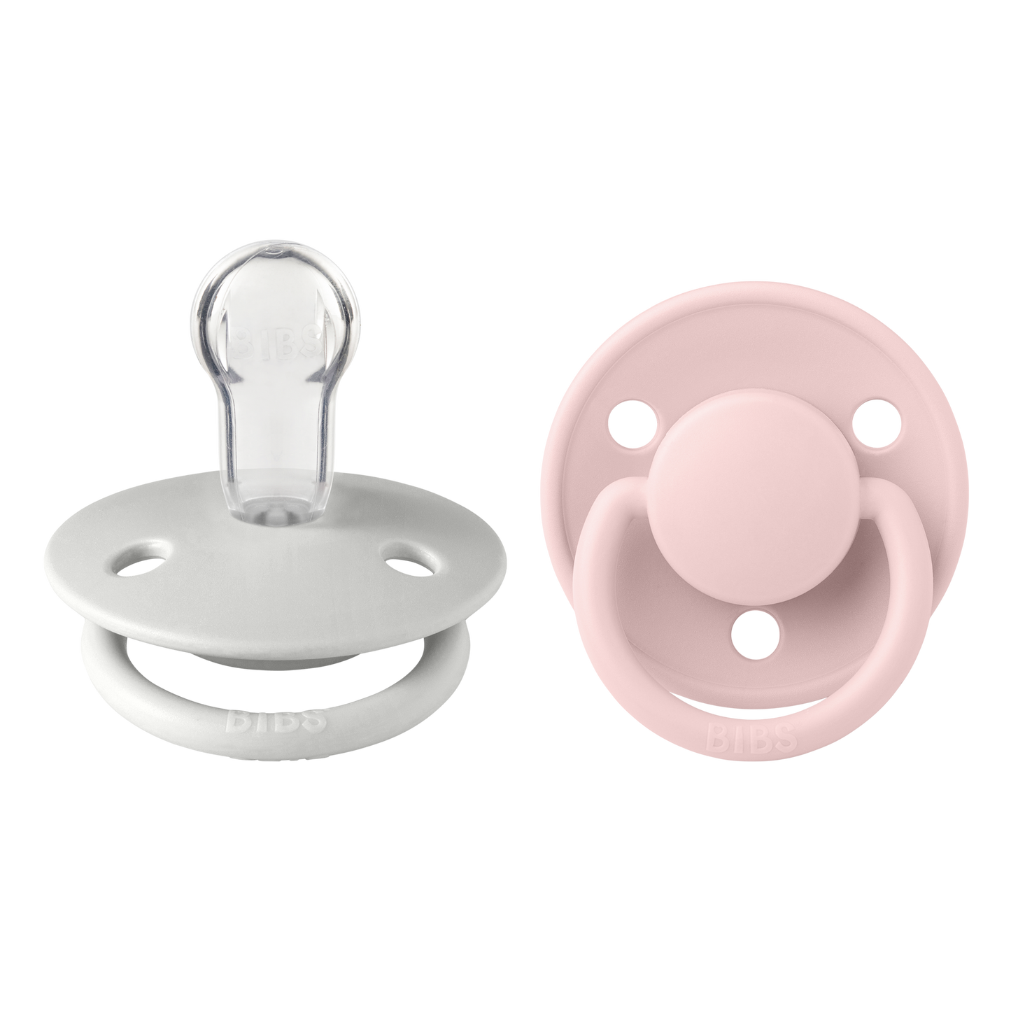 Bibs -De Lux 2 Pack Silicone Onesize- Haze/Blossom