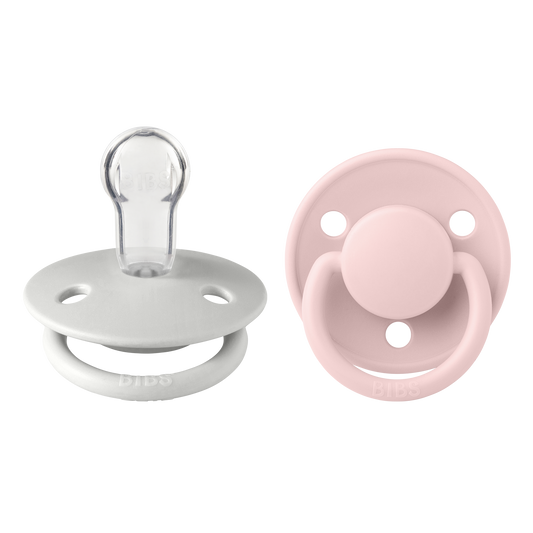 Bibs -De Lux 2 Pack Silicone Onesize- Haze/Blossom